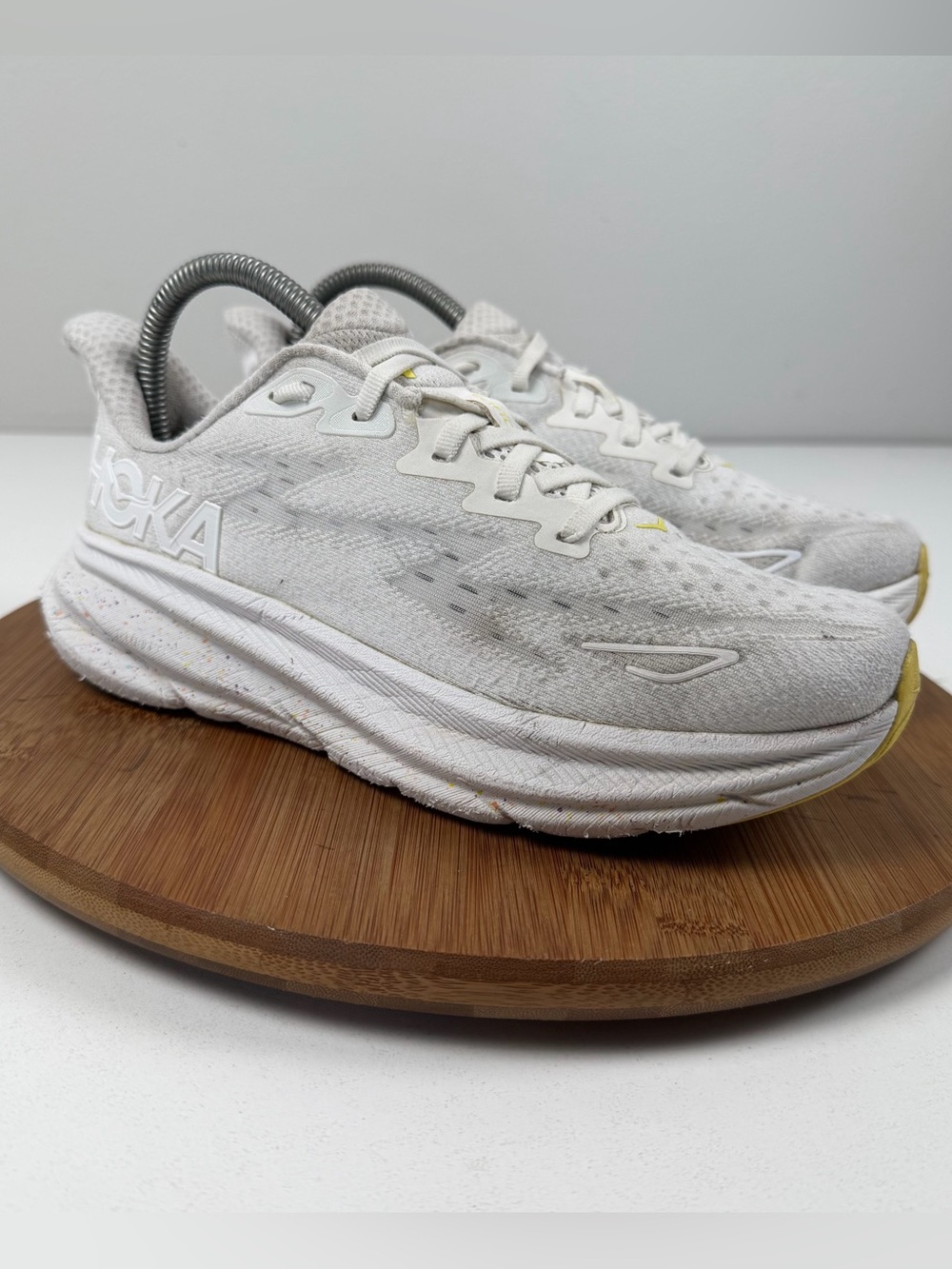 Hoka  Clifton 9 Women’s White Running Shoes